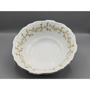 Johann Haviland Bavaria Germany Pink Cherry Blossom Serving Bowl 8 1/2" Vtg